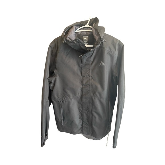 McKinley Shell Functional Jacket Men Medium Black Long Sleeve Full Zip - Picture 1 of 14